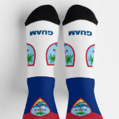 グアマニア国旗の愛国心、グアム、米国州プレミアム ソックス (上部)