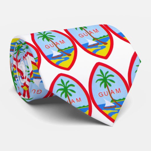 グアムのシールのタイ ネクタイ (ロール)