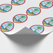 グアムのシール ラッピングペーパー (角)