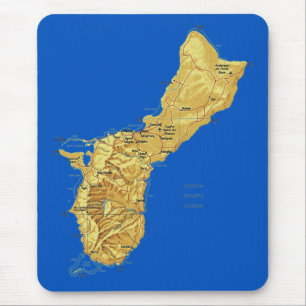 グアムの地図のマウスパッド マウスパッド