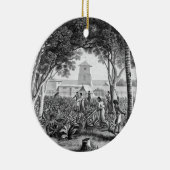 グアムの島: tの庭の仕事の先住民 セラミックオーナメント (右)