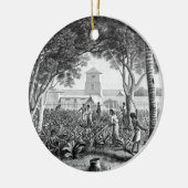 グアムの島: tの庭の仕事の先住民 セラミックオーナメント (左)