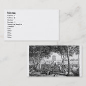 グアムの島: tの庭の仕事の先住民 名刺 (正面/裏面)