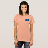 グアムの旗と地図のTシャツ Tシャツ (正面フル)