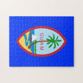 グアムの旗のパズル ジグソーパズル (横)
