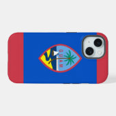 グアムの旗のApple iPhone 15 Case-Mate 15ケース (裏面横)