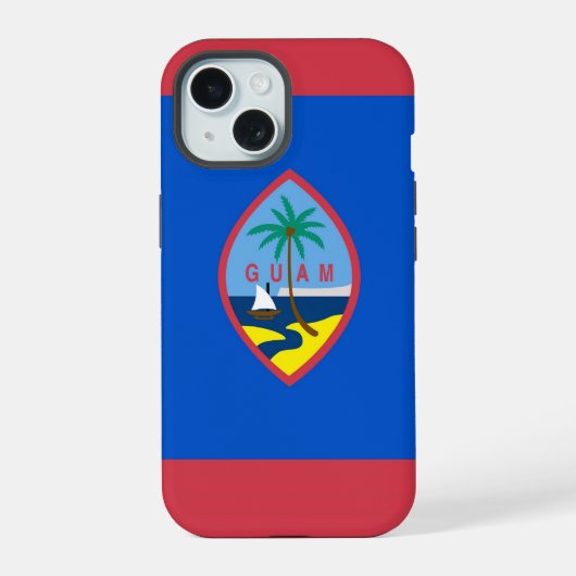 グアムの旗のApple iPhone 15 Case-Mate 15ケース (裏面)