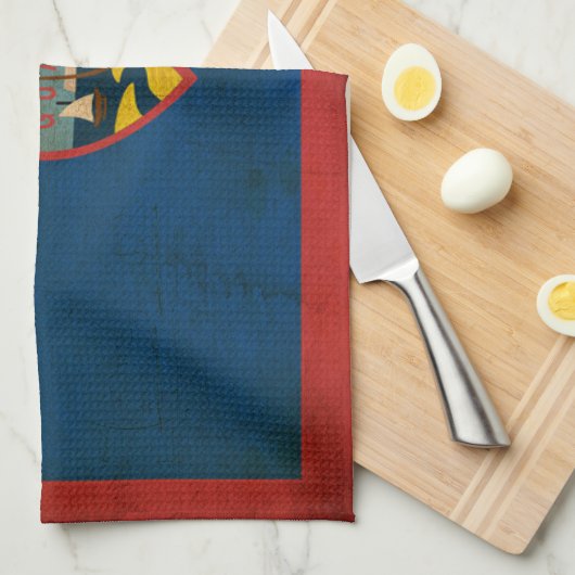 グアムの旗 キッチンタオル (四つ折り)