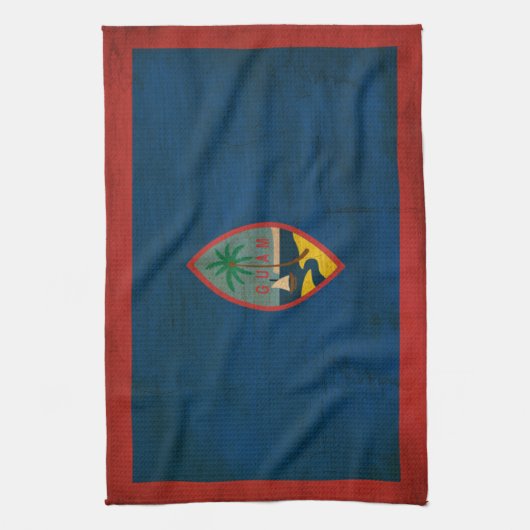 グアムの旗 キッチンタオル (縦)