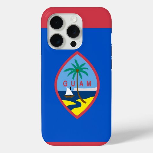 グアムの旗 Case-Mate Apple iPhone 15 Pro カー iPhoneケース (裏面)