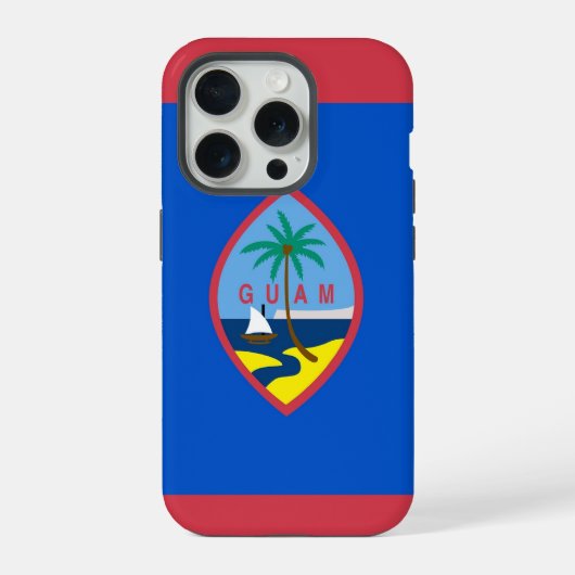 グアムの旗 Case-Mate Apple iPhone 15 Pro カー iPhoneケース (裏面)