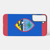 グアムの旗 Samsung Galaxy S22 Plus カバー (裏面横)