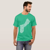 グアムの白の破烈のティー Tシャツ (正面フル)