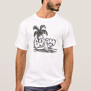 グアムのb&w tシャツ
