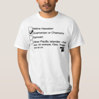 グアムは671を人口調査-黒走ります Tシャツ
