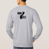 グアムは671 Chamorroのボクシングを走ります Tシャツ (裏面)