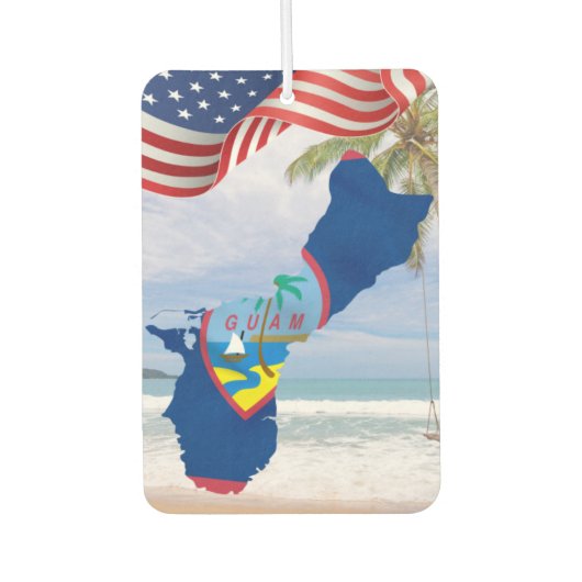 グアムグアマニアシャモロカーアクセサリ カーエアーフレッシュナー (正面)