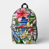 グアムグアマニナシャモロバッグ プリントバックパック (正面)
