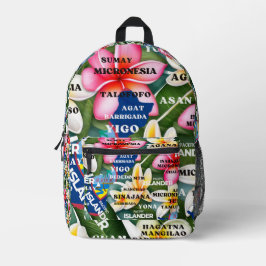 グアムグアマニナシャモロバッグ プリントバックパック