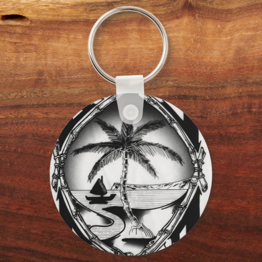 グアムシールの衣類とアクセサリー キーホルダー (正面)