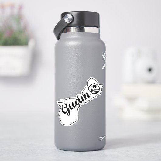 グアムステッカー島 シール (HydroFlask)