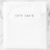 グアムステッカー 楕円形シール (バッグ)