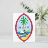 グアム公式コートアームズ紋章 ポストカード (スタンド正面)