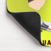 グアム図解入りの、写真付きの地図の旅行ポスター マウスパッド (コーナー)