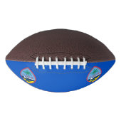 グアム国旗を持つ愛国的なアメリカンフットボール アメリカンフットボール (正面)