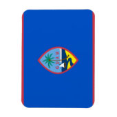 グアム国旗を掲げた愛国的なフレキシブル磁石 マグネット (縦)