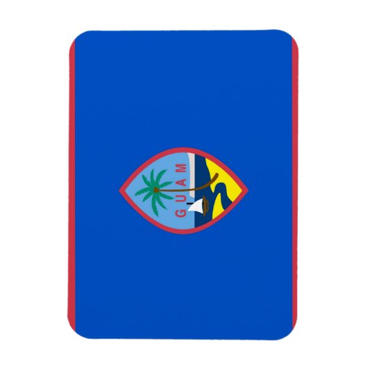 グアム国旗を掲げた愛国的なフレキシブル磁石 マグネット (縦)