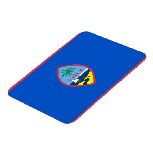 グアム国旗を掲げた愛国的なフレキシブル磁石 マグネット (左側)