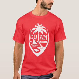 グアム国旗印USA 671 グアマニアメンシャモロR Tシャツ