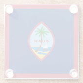 グアム国旗 ガラスコースター (裏面)