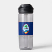 グアム国旗、グアム人、愛国的な米国、グアム ウォーターボトル (背面)