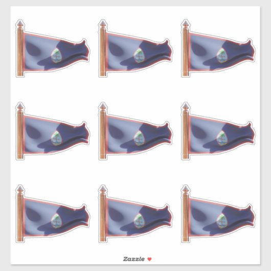 グアム国旗 シール (シート)