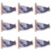 グアム国旗 シール (正面)