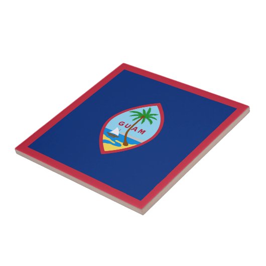 グアム国旗 タイル (側面)