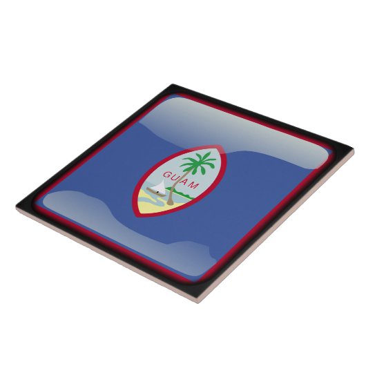 グアム国旗 タイル (側面)