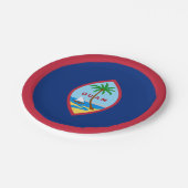 グアム国旗 ペーパープレート (アングル)