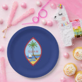 グアム国旗 ペーパープレート (パーティー)