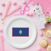 グアム国旗 ペーパープレート (パーティー)