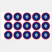 グアム国旗 ラベル (シート)