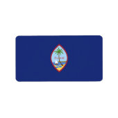 グアム国旗 ラベル (正面)