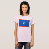 グアム国旗x地図Tシャツ Tシャツ (正面フル)