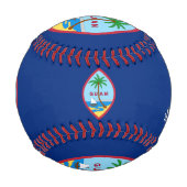 グアム最高のパパ、愛国的な米国、グアマニア国旗 野球ボール (裏面)