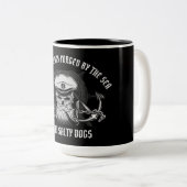 グアム熟練船乗り/塩辛い犬 ツートーンマグカップ (正面右)