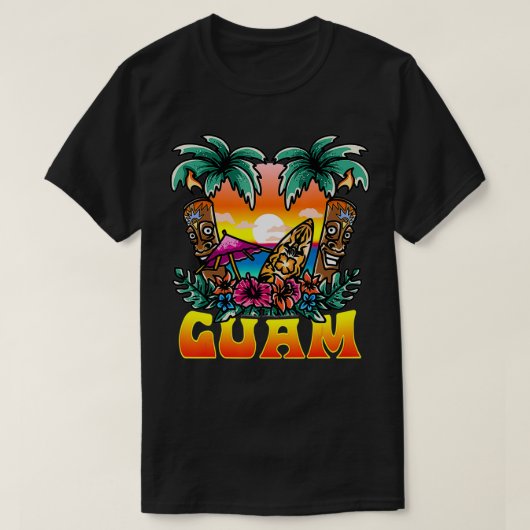 グアム関連グアマニアインスパイアデザイン Tシャツ (デザイン正面)