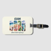グアム – アイランドルーツ&リーフブリーズ ラゲッジタグ (正面横)