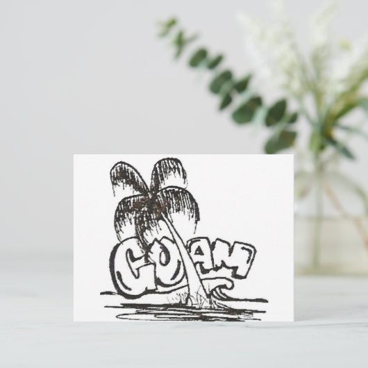 グアムb&w ポストカード (スタンド正面)